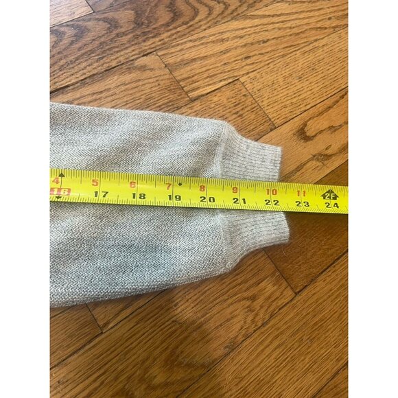 NWT Baby Alpaca Wool Blend Peru Unlimited Long Sleeve Large Gray Button Cardigan - Picture 9 of 11